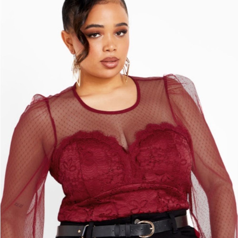 City Chic Lace Top